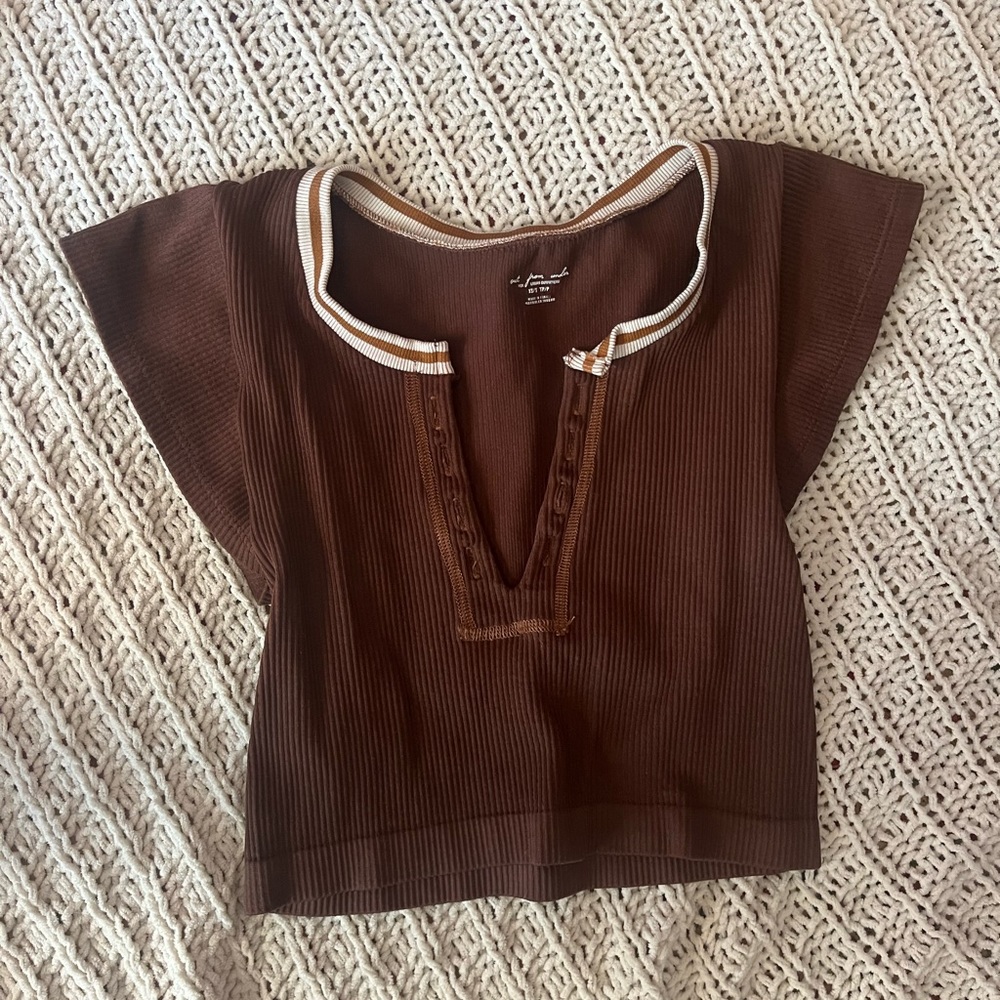 Perfect condition go for gold seamless top size XS/S